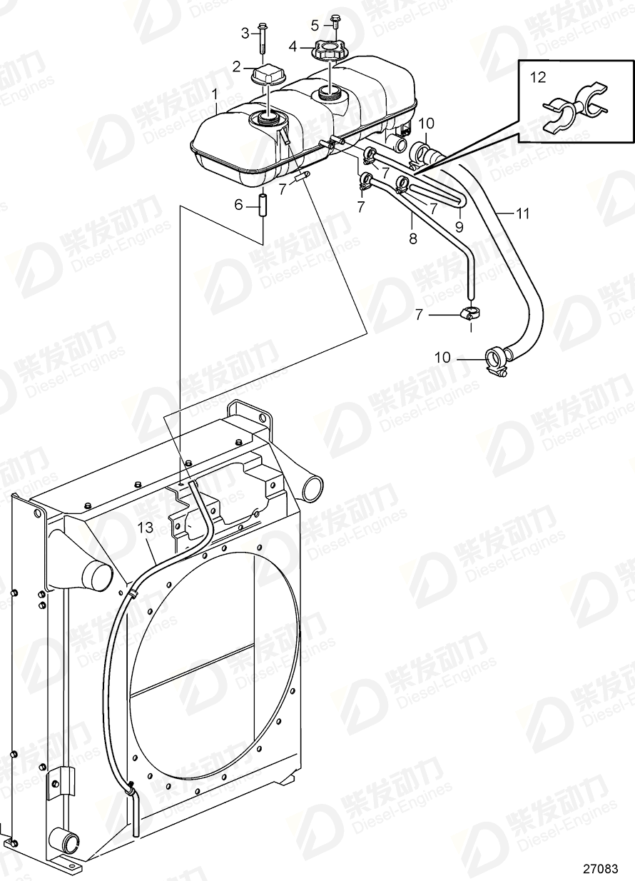 volvo penta Filler cap 1674922 Drawing volvo penta Filler cap 1674922 Drawing